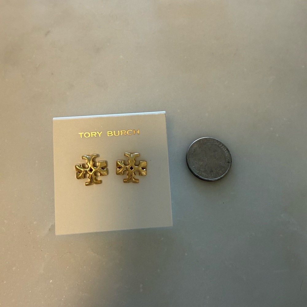 Tory Burch Gold Logo Studs